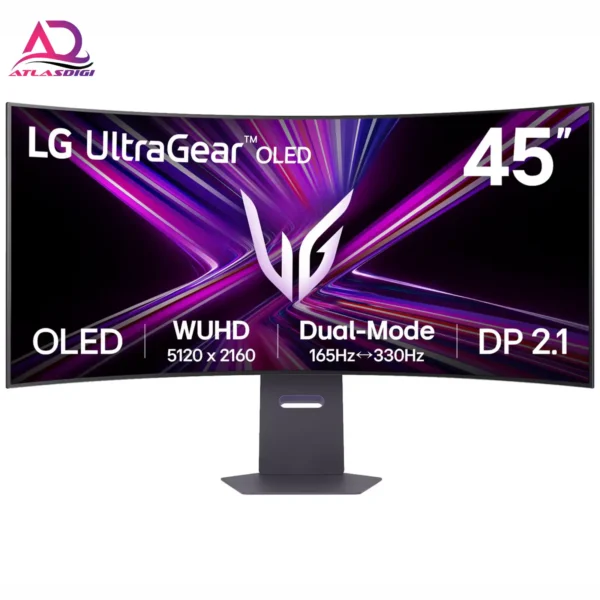 مانیتور گیمینگ 45 اینچ OLED ال‌جی LG 45GX950A-B منحنی 165Hz 5K2K