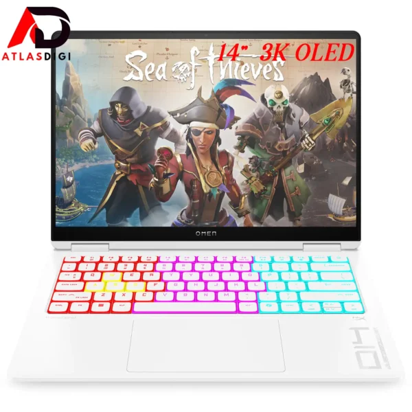 لپ‌تاپ گیمینگ HP OMEN 16″ 2025 – Intel Core Ultra 9‑285H + RTX 5070 | رم 32GB | SSD 1TB | رنگ سفید