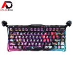 کیبورد مکانیکال گیمینگ گراواستار GravaStar Mercury V75 Pro نئون گرافیتی | نسخه خاص RGB