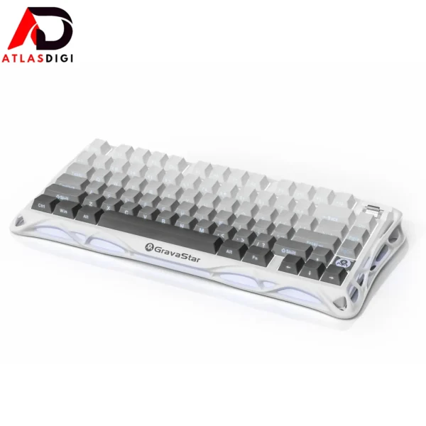 کیبورد مکانیکال گیمینگ گراواستار GravaStar Mercury K1 Gradient White