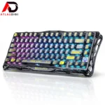 کیبورد مکانیکال گیمینگ گراواستار GravaStar Mercury K1 Lite - Transparent Black