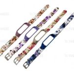 بند چرمی گلدار دستبند سلامتی شیائومی مدل می بند سه و چهار (Flower Strap)